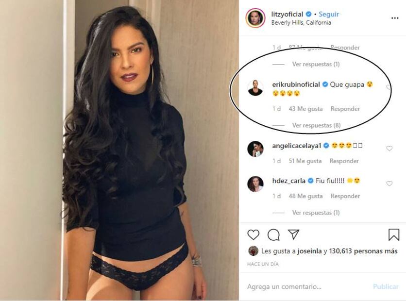 Litzy posa en ropa interior, Erik Rubín la halaga y causa polémica 