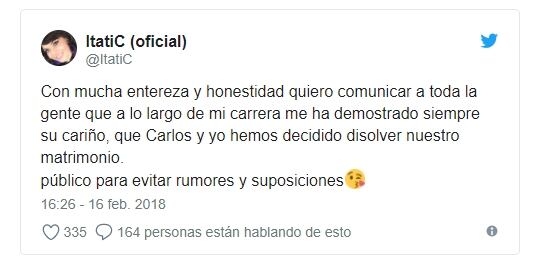 Itatí Cantoral anuncia su segundo divorcio 