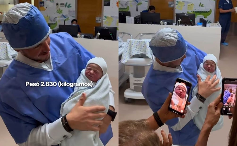 Samuel García presentó a su hija a toda la familia / Foto: instagram @marianardzcantu