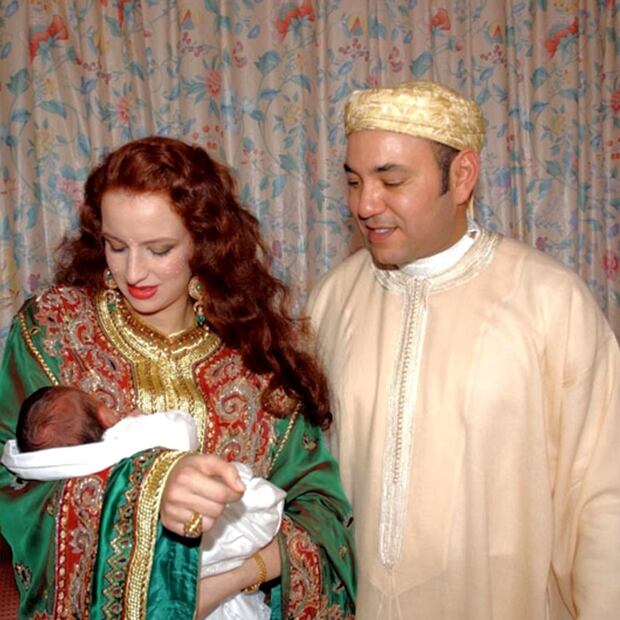 Mohamed VI junto a la princesa Lalla Salma y su hijo Moulay / Foto: AFP
