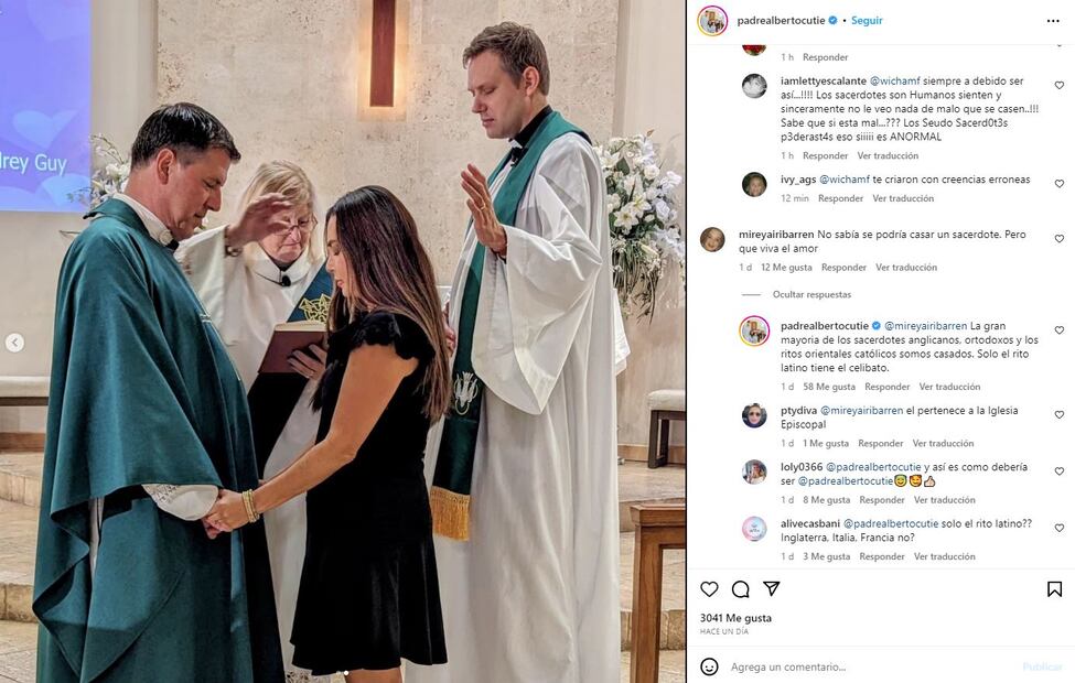 Alberto Cutié cumple 14 años casado / Instagram