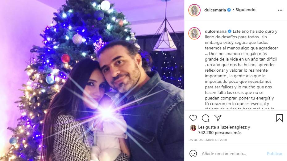 Dulce María comparte tierna foto de su bebé ¡está más feliz que nunca!