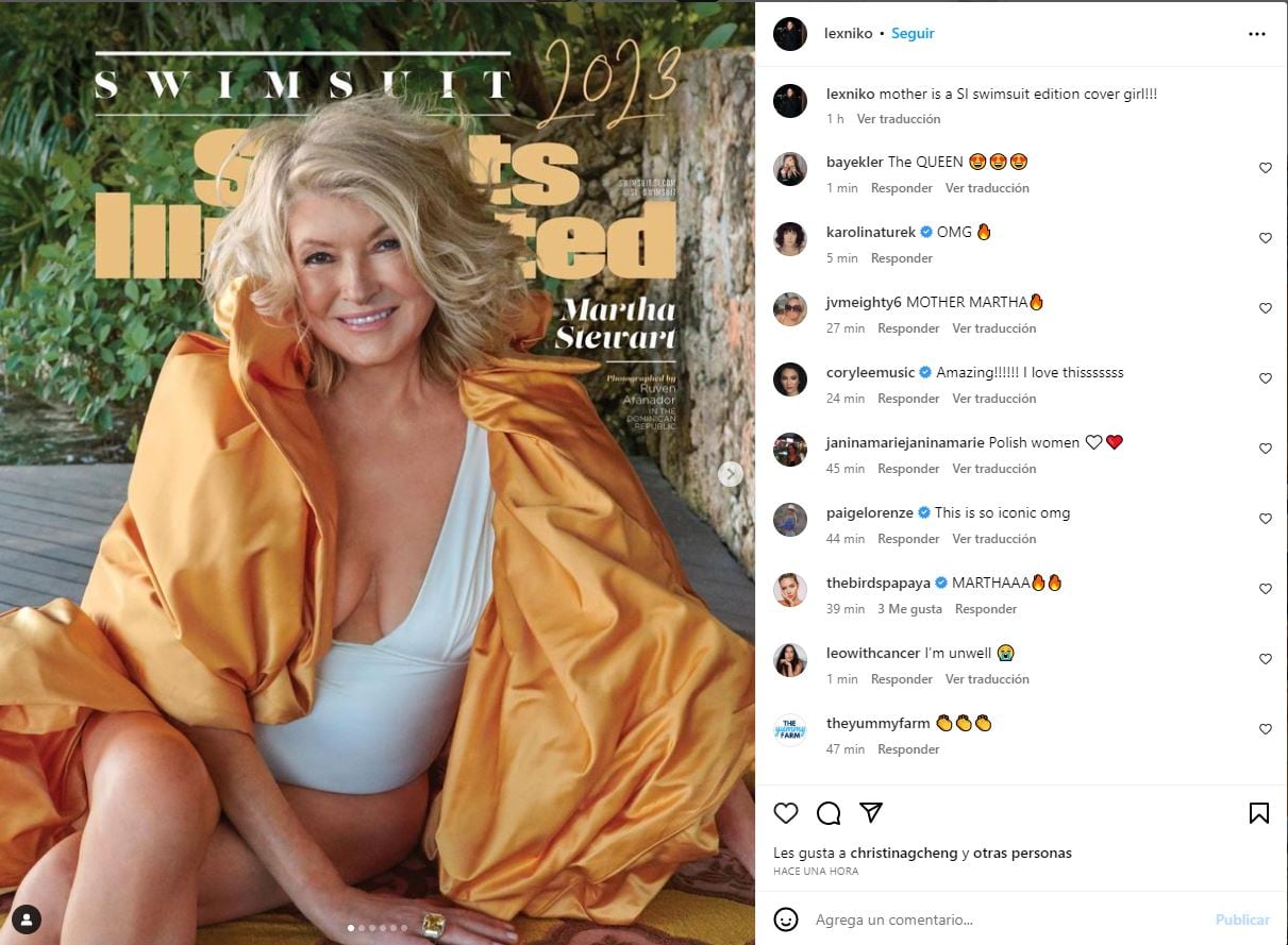 Martha Stewart, de 81 años, posa en traje de baño para Sports Illustrated Swimsuit