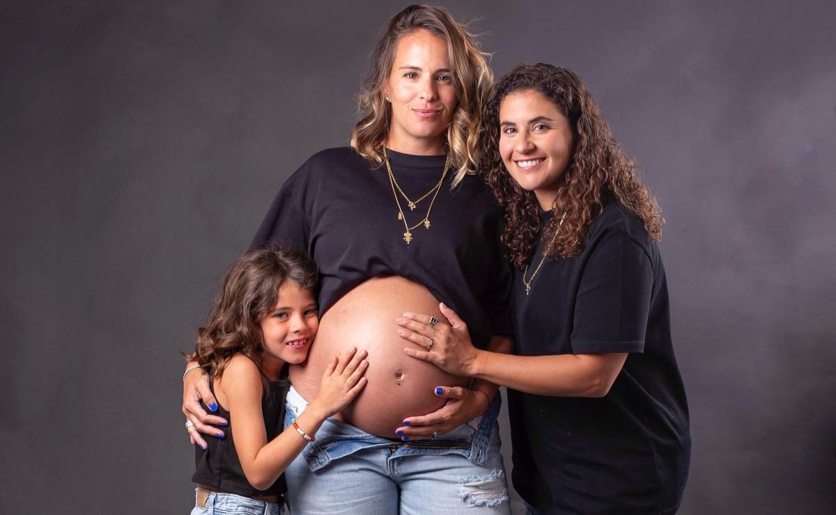Nace Piero, hijo de Saskia Niño de Rivera y Mariel Duayhe, las primeras fotos