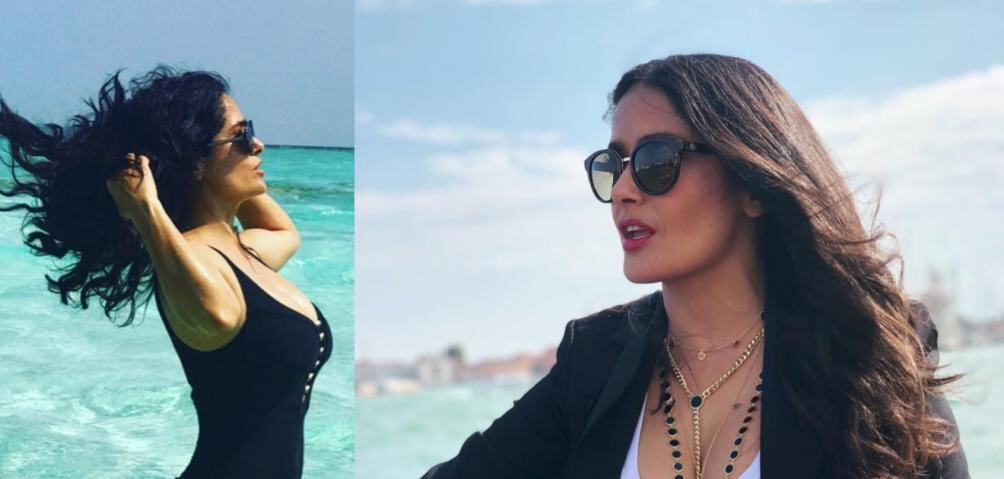 El elegante estilo de Salma Hayek en las calles de Londres