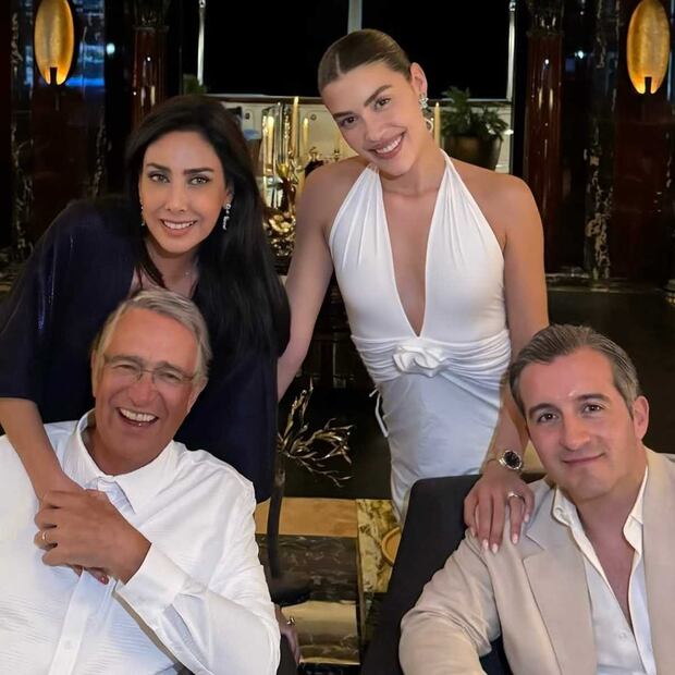 María Laura Medina, Ricardo Salinas Pliego, Michelle Salas y Danilo Díaz / Foto: Instagram