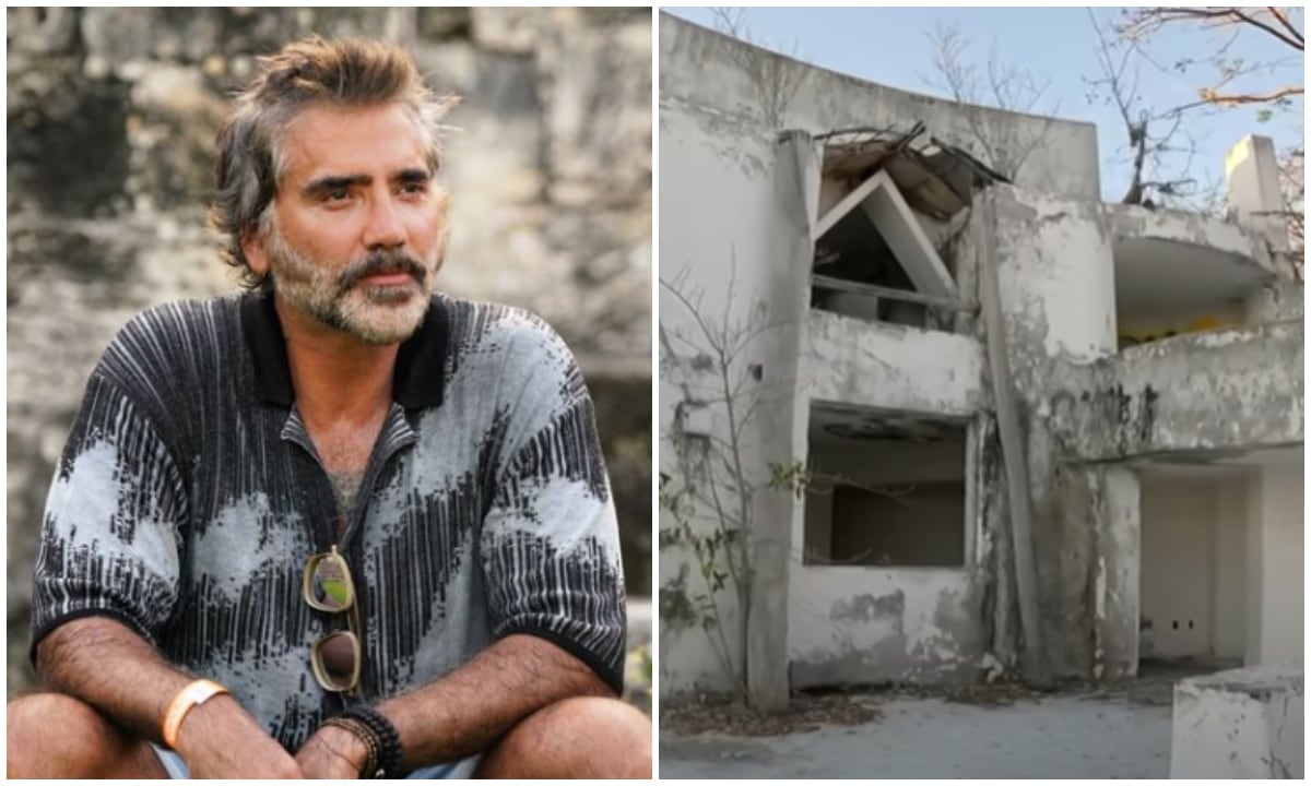 Exhiben mansión abandonada de Alejandro Fernández