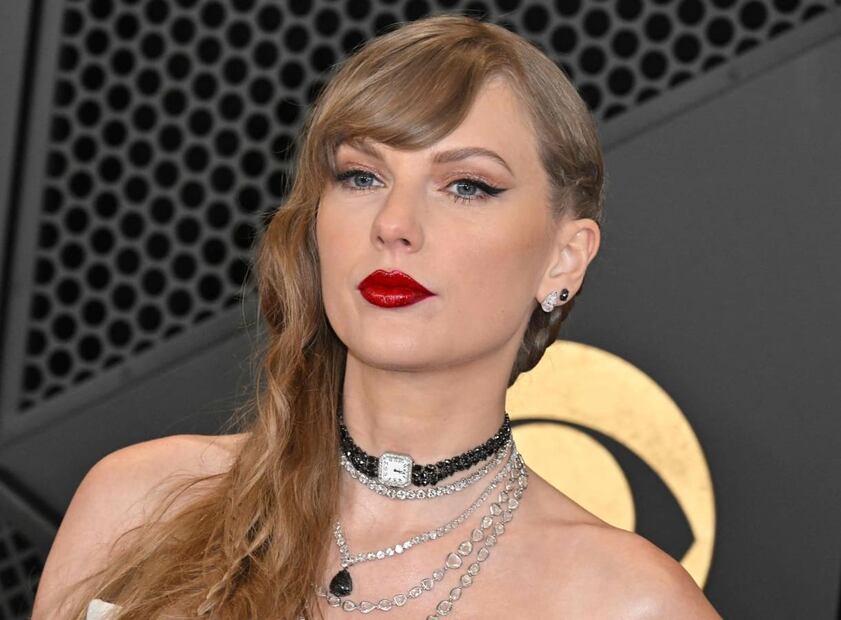 Taylor Swift en los premios Grammy 2024 / AFP