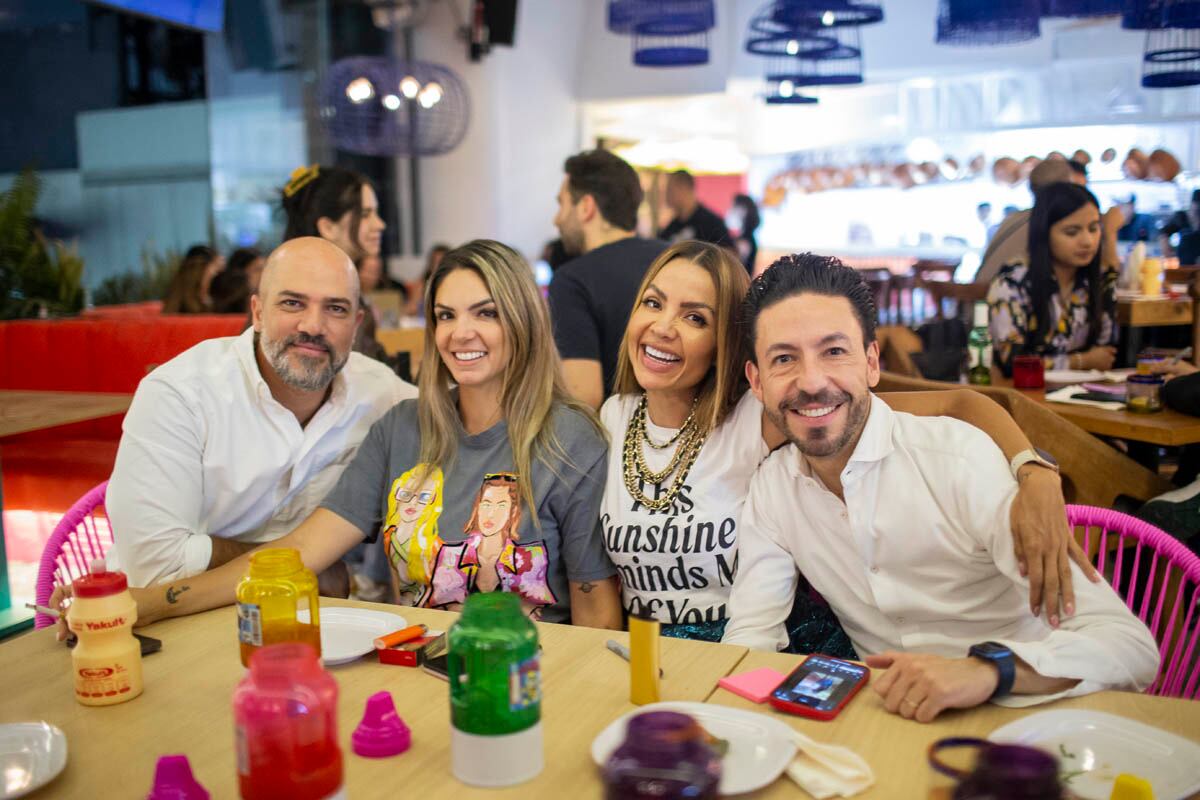 Jona Quintero, Carla Millet,  Michelle Ávila y Fernando Suárez. (Foto: Esteban Torreblanca)