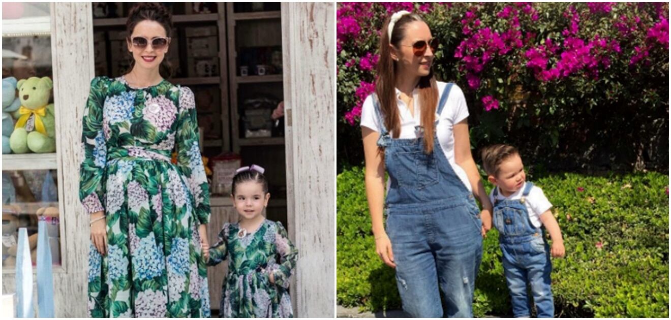 <p>Andrea Torre siempre luce impecable y sus pequeños Regina y Federico también. <strong>(Fotos: Instagram)</strong></p>
