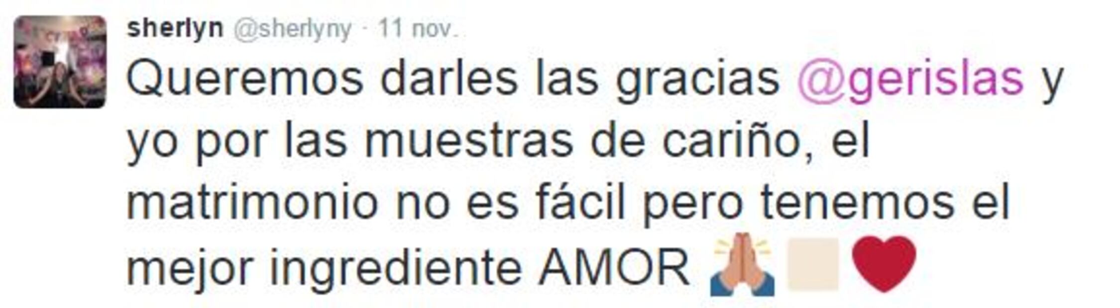 Sherlyn confiesa que vive una crisis matrimonial