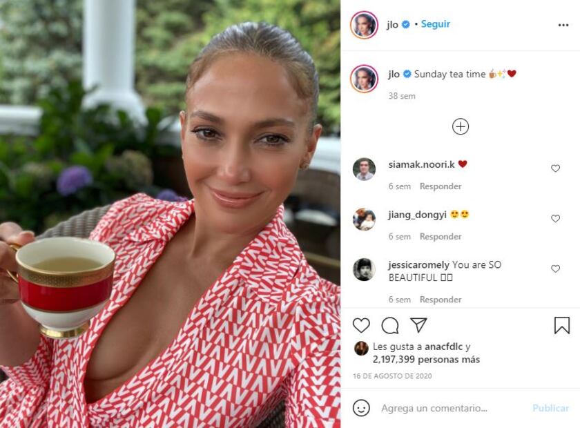 Jennifer Lopez evita este alimento para prevenir arrugas en la cara