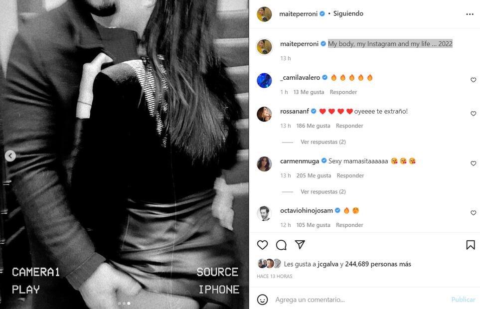 "My body, my Instagram", Maite Perroni, tan sensual como nunca 