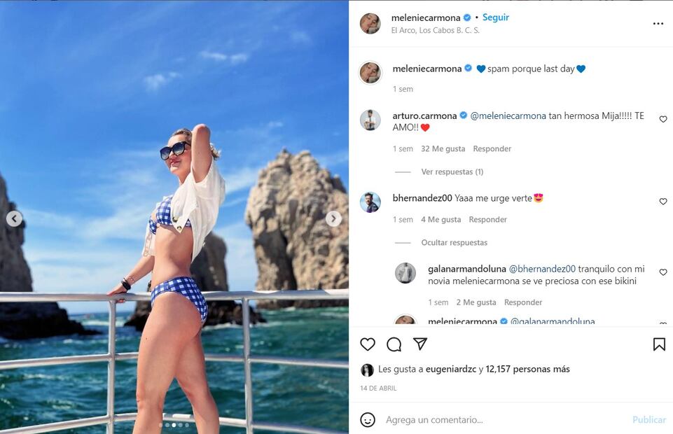 Melenie Carmona presume su figura en un bikini a cuadros vichy, la tendencia más hot de la temporada