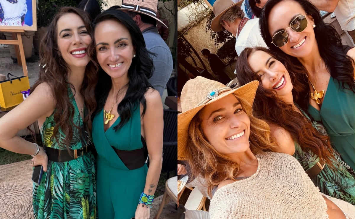 Claudia Lizaldi con sus amigas Mariana y Ceci. (Foto: Instagram)