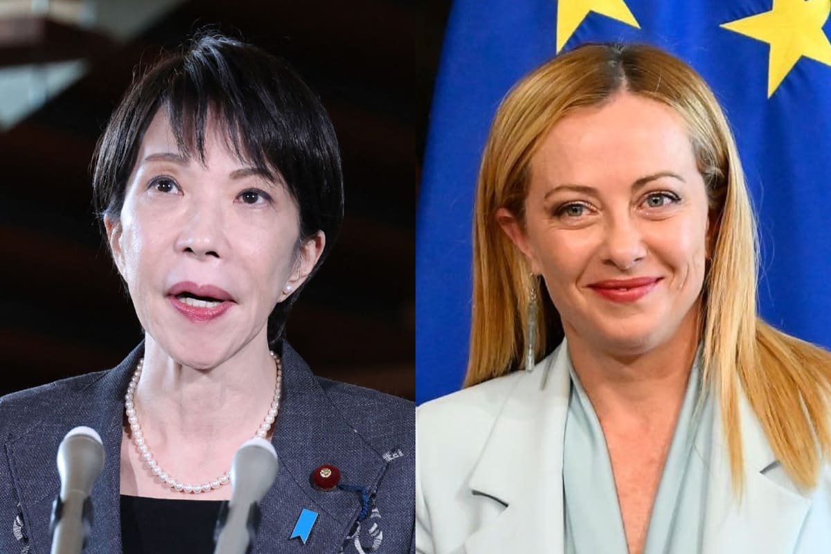 Sanae Takaichi y Georgia Meloni / Foto: AFP - Getty Images