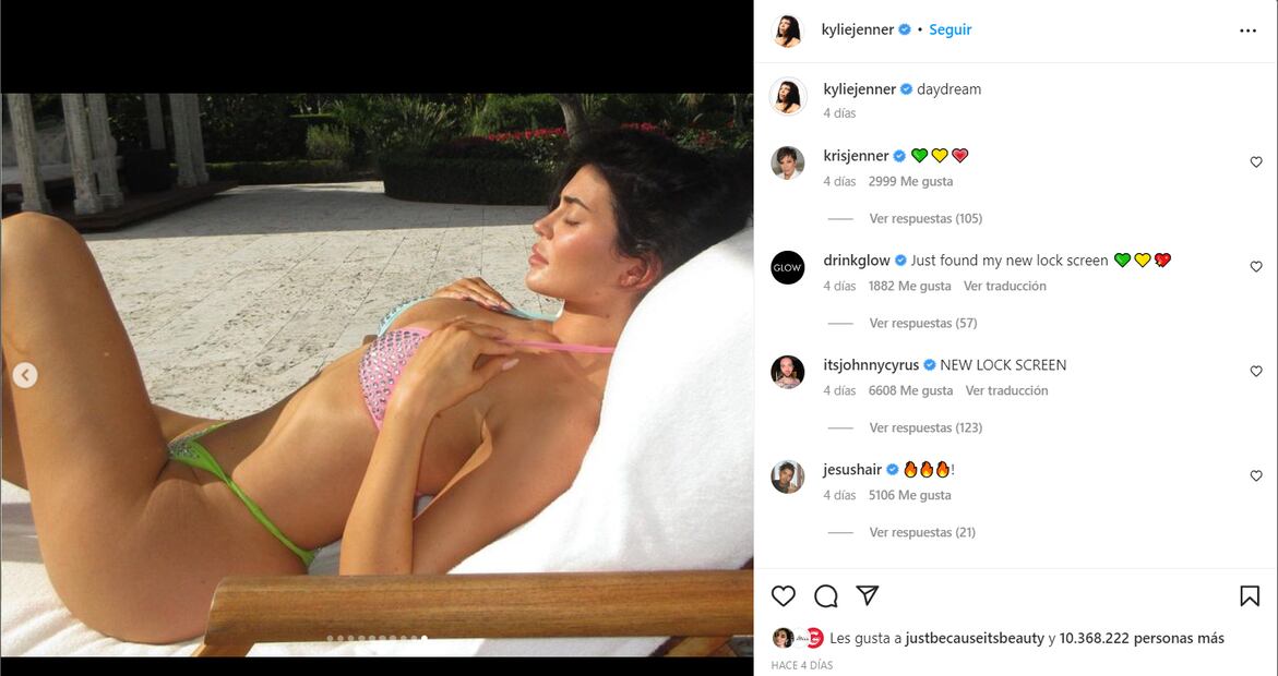 Kylie Jenner roba suspiros con mini ropa de baño de 10 mil dólares