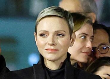 Charlene de Mónaco reaparece en un look total black junto a sus hijos Jacques y Gabriella