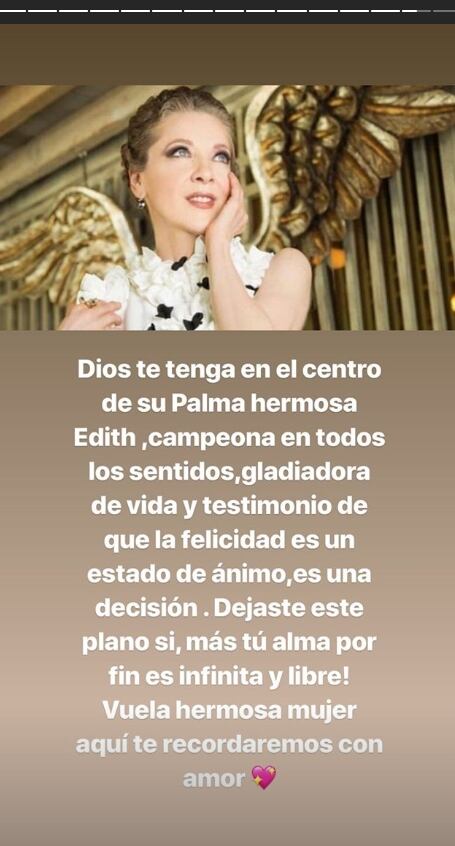 Famosos despiden a Edith González 