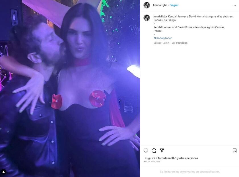 Kendall Jenner y David Koma / Instagram