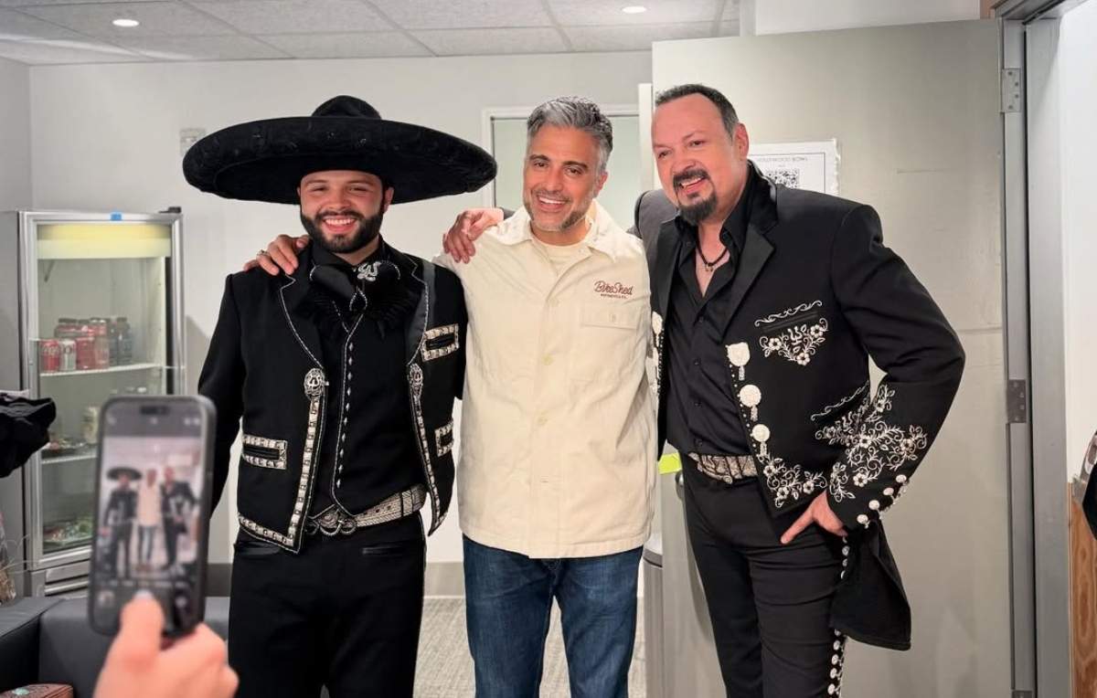 Leonardo Aguilar, Jaime Camil y Pepe Aguilar / Foto: Instagram  @jaimecamil