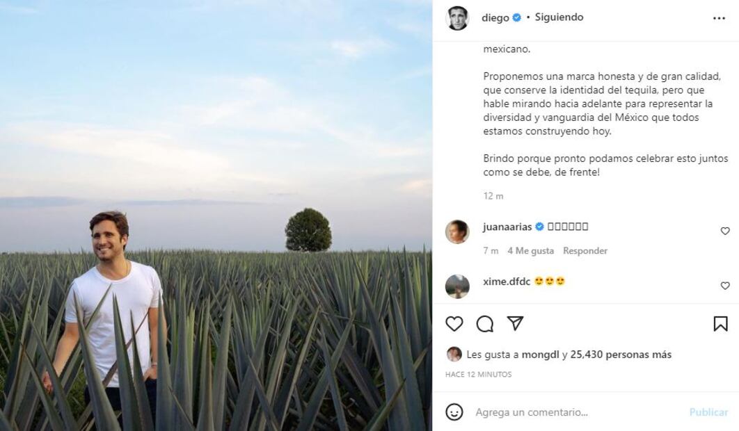 Diego Boneta anuncia que lanzará su propia marca de tequila