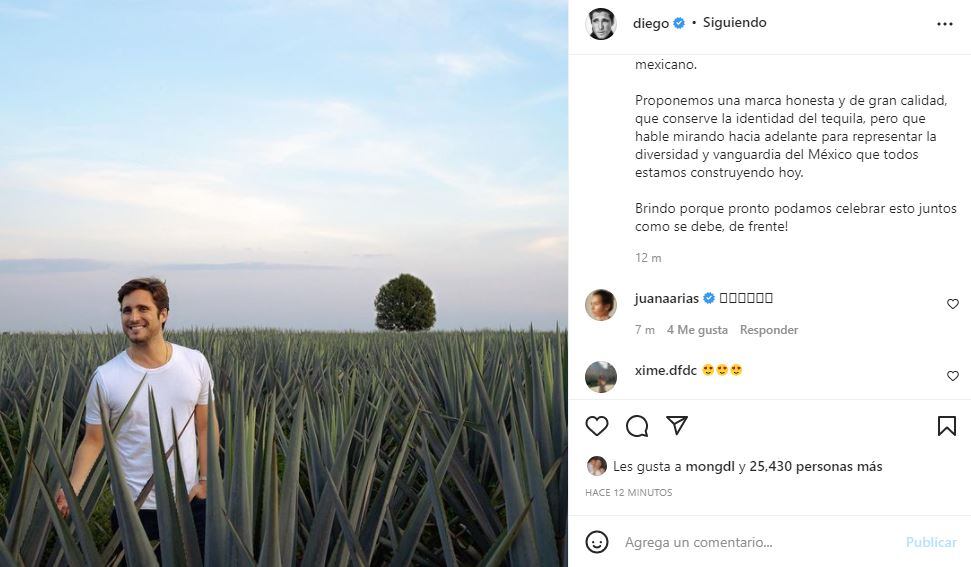 Diego Boneta anuncia que lanzará su propia marca de tequila