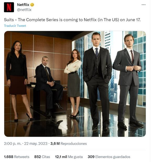 Meghan Markle en 'Suits' / Twitter