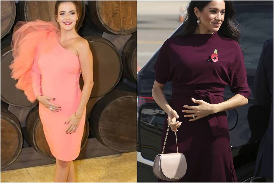 La gran similitud de Claudia Álvarez con Meghan Markle y su tierno baby bump