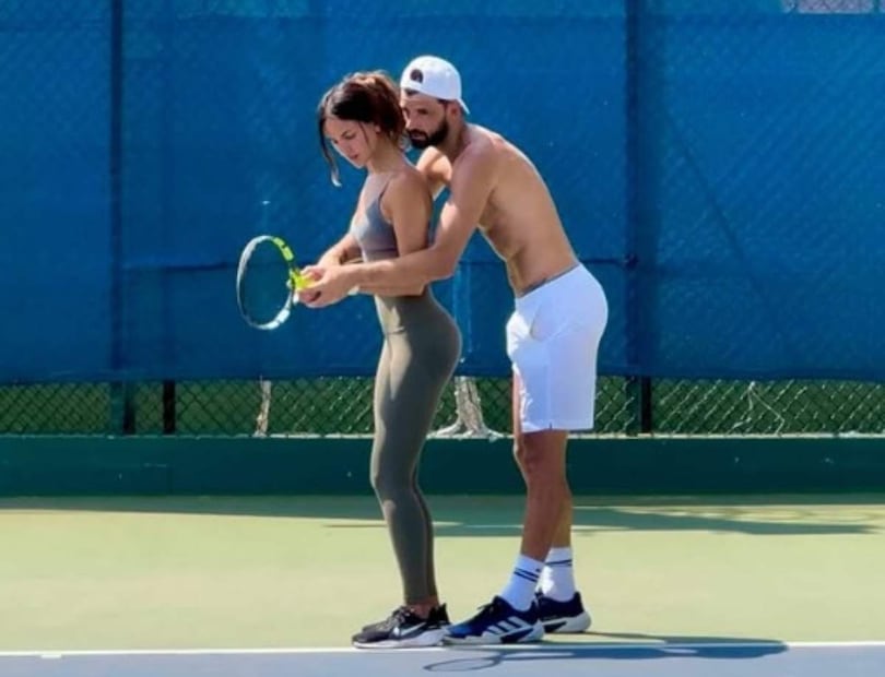 Eiza González y su novio Grigor Dimitrov / Foto: Instagram @eizagonzalez