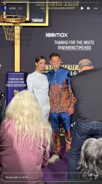 "Chicharito" y Nicole McPherson, por primera vez juntos en una alfombra roja