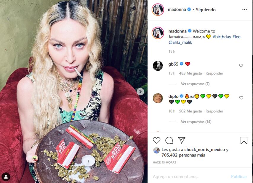 Madonna y su extravagante fiesta con cannabis, su novio y Lola León