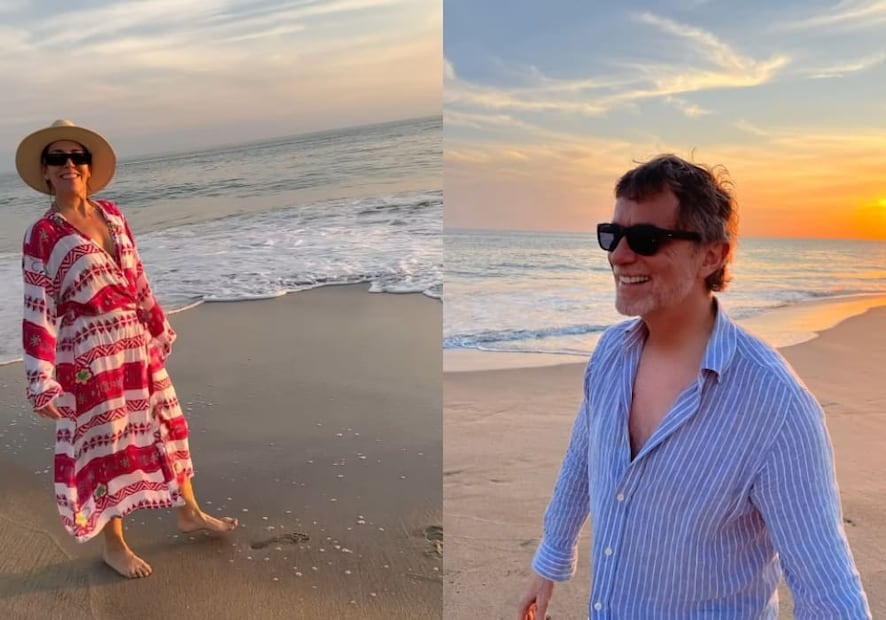 Humberto Zurita y Stephanie Salas en Puerto Escondido / Foto: Instagram