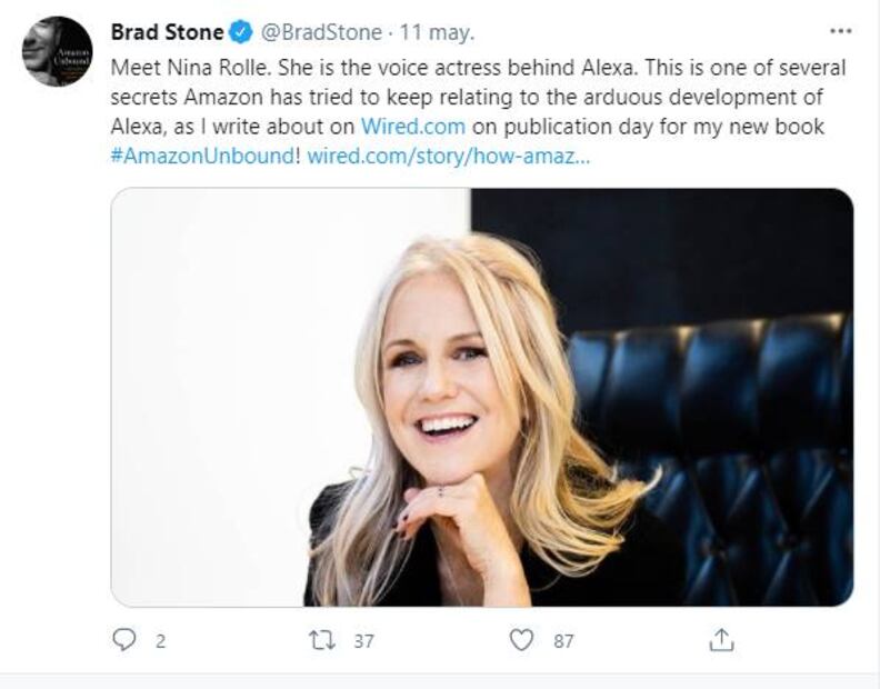Revelan la identidad de la actriz que sería la voz de Alexa, de Amazon