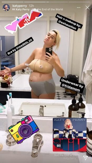 Katy Perry enseña su cuerpo post parto después de tener a su hija Daisy