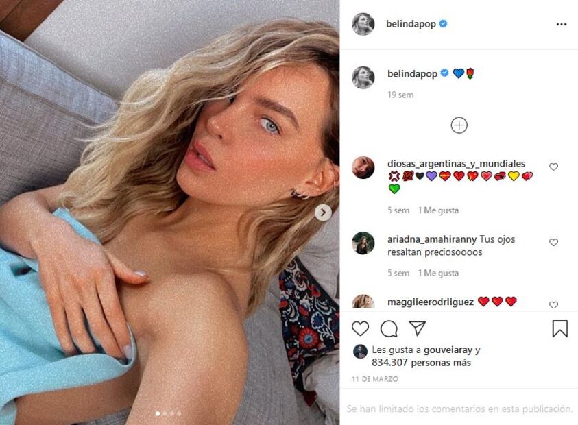 Belinda confirma que se contagió de Covid-19