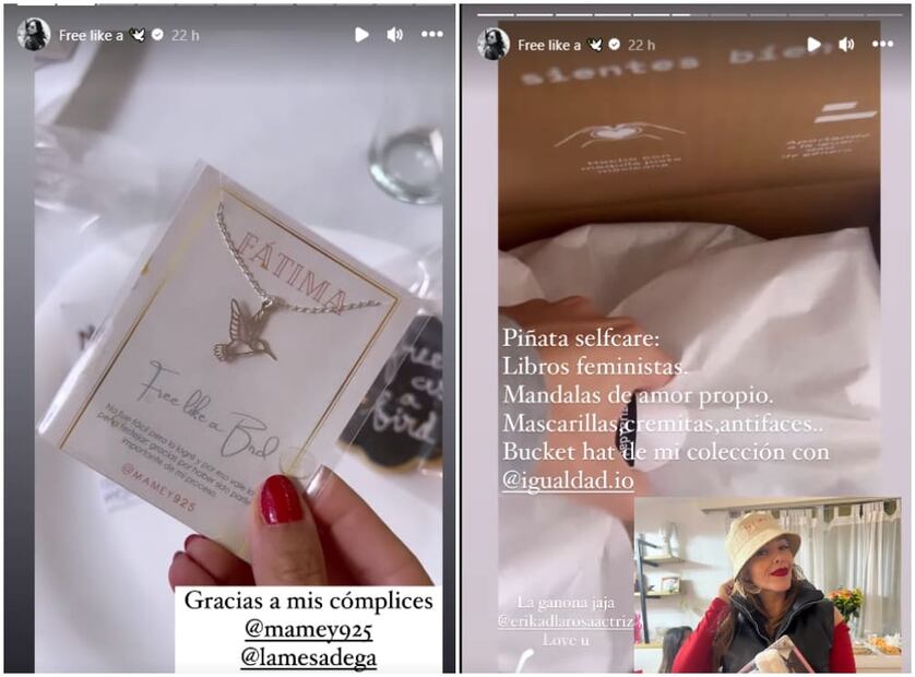 Aspectos de la fiesta de divorcio de Fátima Torre / Instagram: @fatimatorre