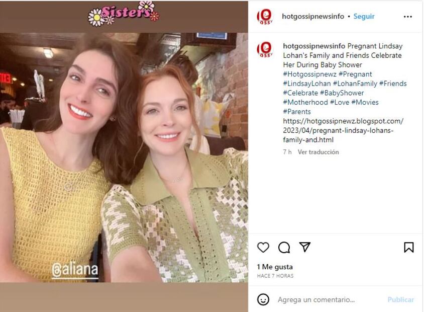 El encantador baby shower de Lindsay Lohan