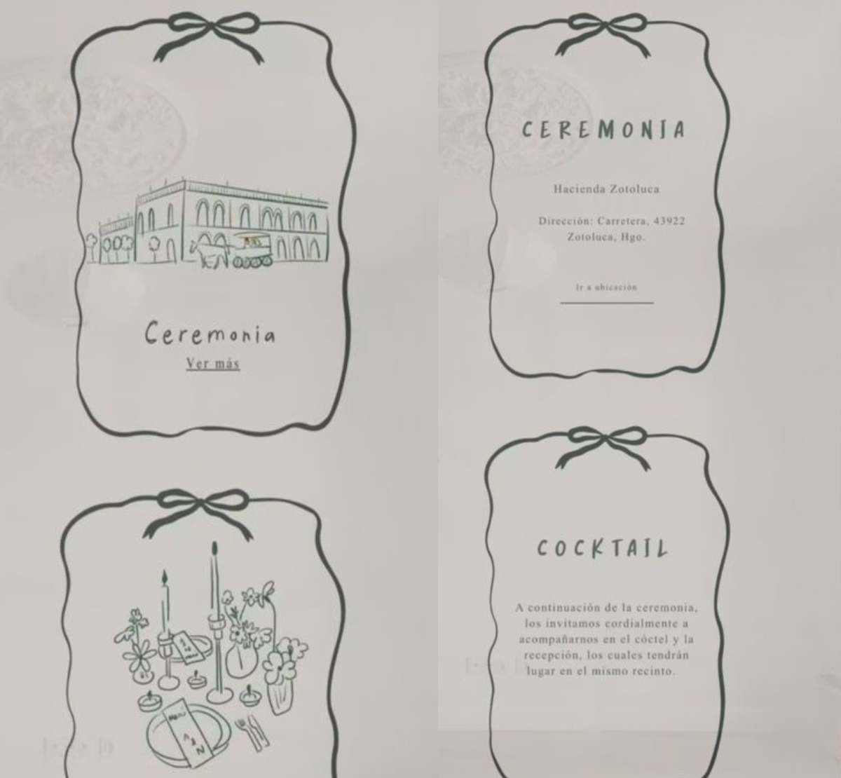 Así es la invitación a la boda de Ale Capetillo / Foto: Instagram