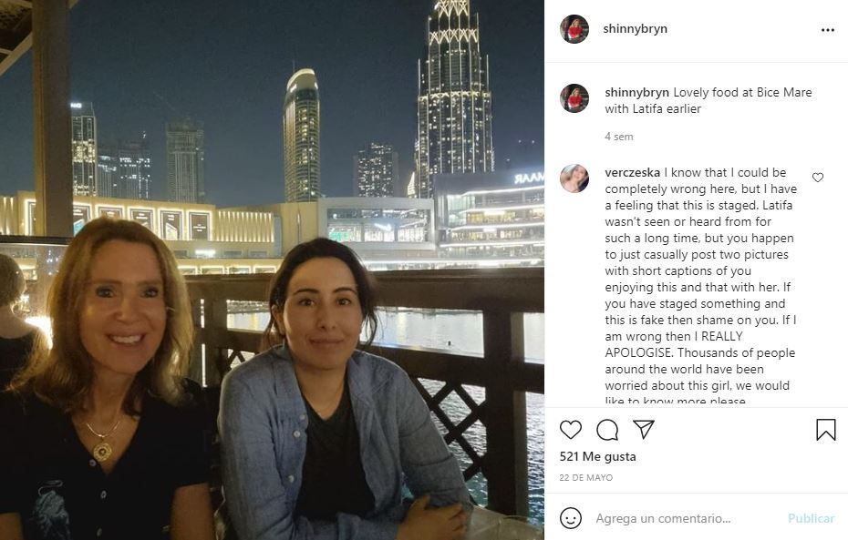 Revelan foto de la princesa Latifa en Madrid, España