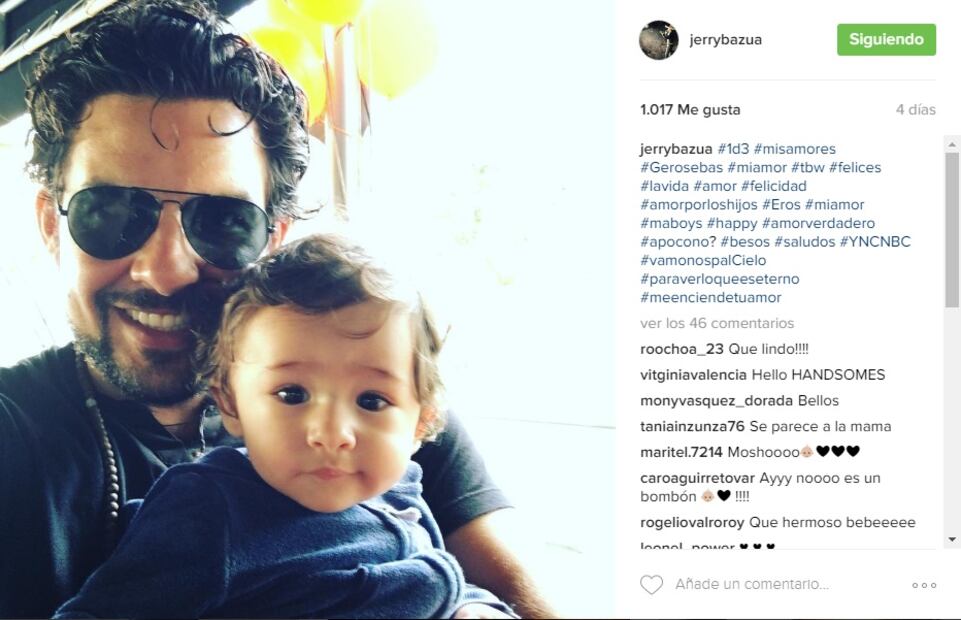 Las últimas fotos del hijo de Paulina Rubio y Gerardo Bazúa