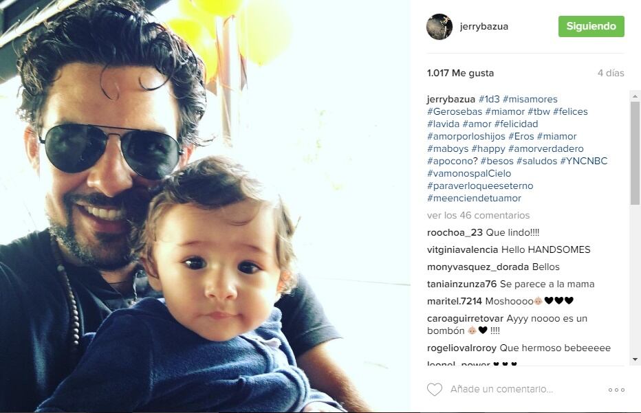 Las últimas fotos del hijo de Paulina Rubio y Gerardo Bazúa
