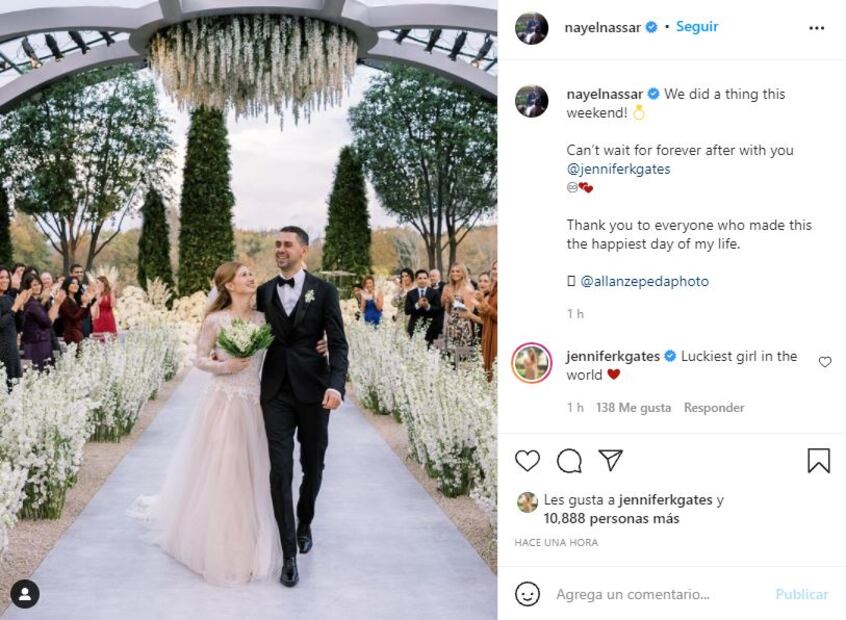 Melinda Gates está feliz por la boda de su hija Jennifer con Nayel Nassar