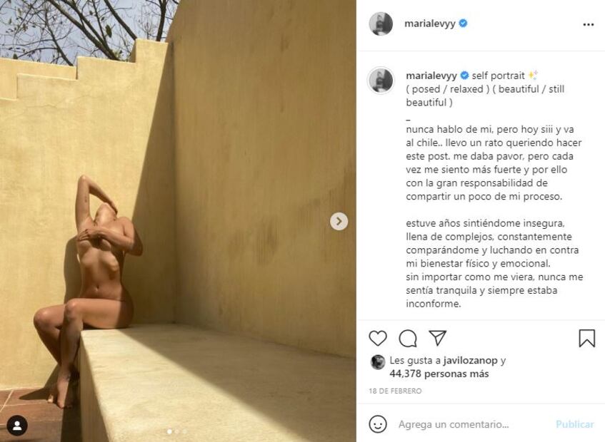 María Levy comparte atrevida foto en Instagram que publicó sin censura en OnlyFans