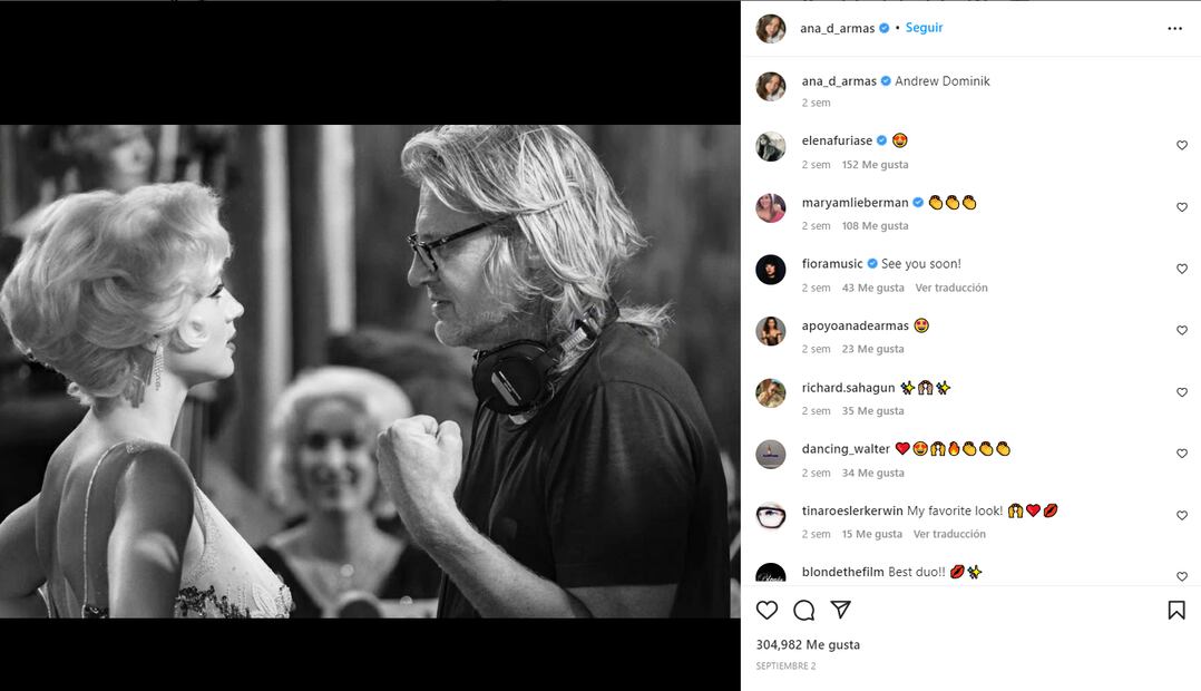 Ana de Armas pidió permiso a la tumba de Marilyn Monroe para filmar su película