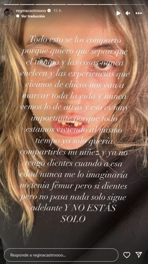 Las inquietantes publicaciones deRegina Castro / Instagram: @reginacastroooo