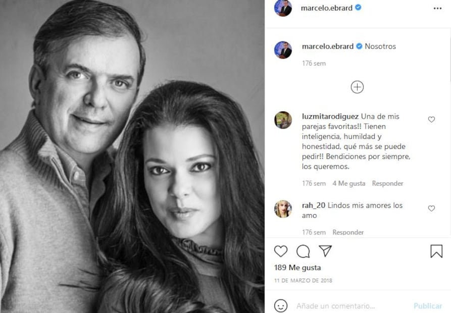 Reaparece Rosalinda Bueso, esposa de Marcelo Ebrard