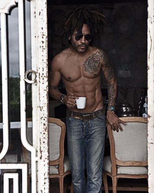Foto: Lenny Kravitz a sus casi 55 años de edad presume abdomen de infarto 