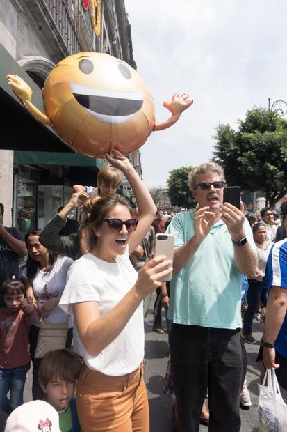 Paola Albarrán y Fernando Landeros en el Maratón de la Ciudad de México