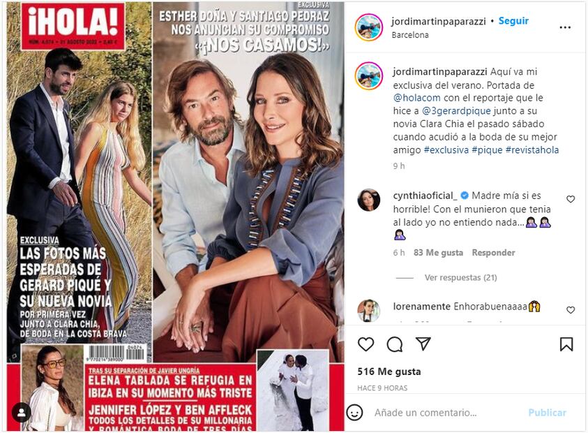 ¡Totalmente oficial! Gerard Piqué y Clara Chía Martí presumen su amor en una boda